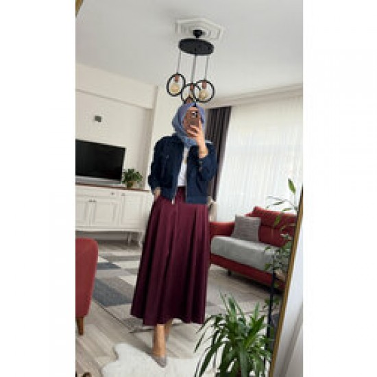 Saten etek Bordo