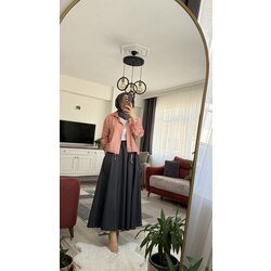 Büzgülü crop gömlek Gülpembe