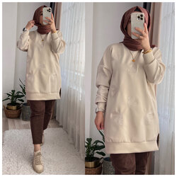 Yıldızlı pullu sweat