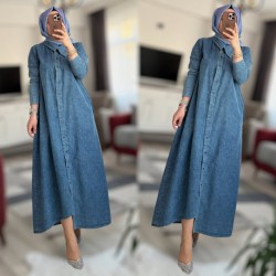 NUE tasarım kot elbise