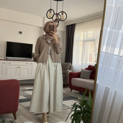 Elif etek açık su yeşil