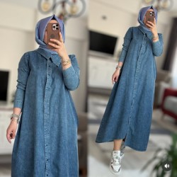 NUE tasarım kot elbise