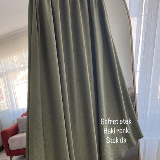 Gofret etek haki