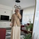 Bağcıklı gömlek vizon