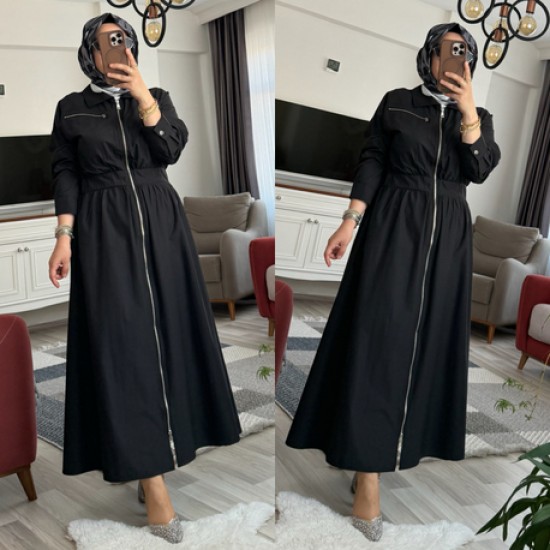 Fermuarlı elbise