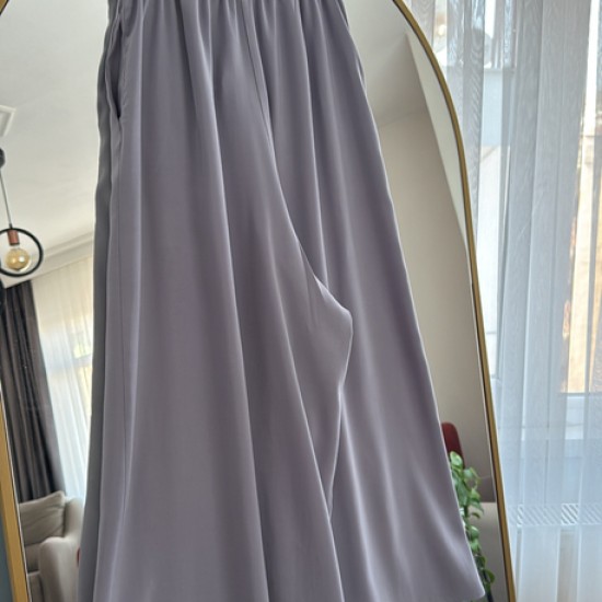 Etek pantalon gri
