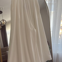 Etek pantalon kırık beyaz