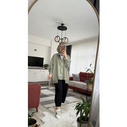 Paça dikişli eşofman altı siyah