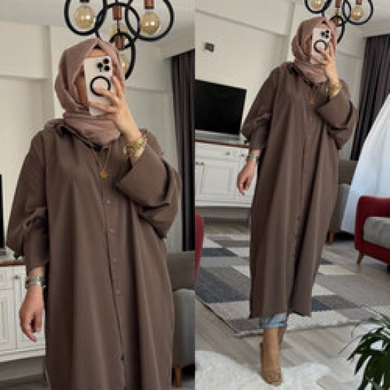 Görkem tunik sütlü kahve