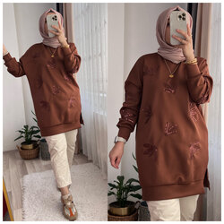 Yıldızlı pullu sweat