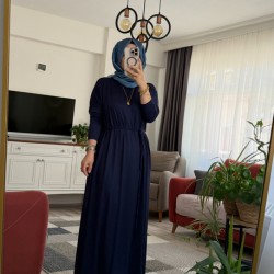 Relax elbise lacivert